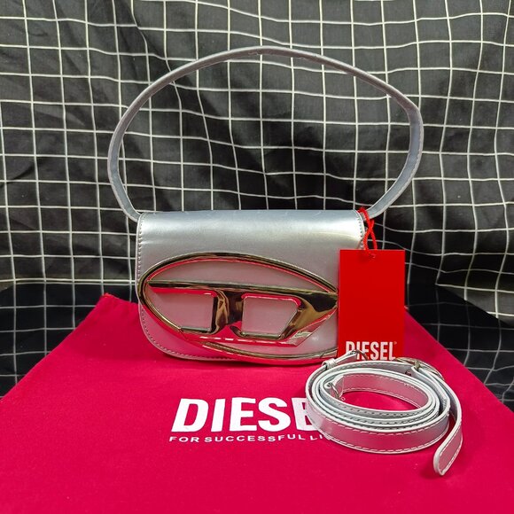 Diesel 1DR metallic shoulder bag - Picture 1 of 4